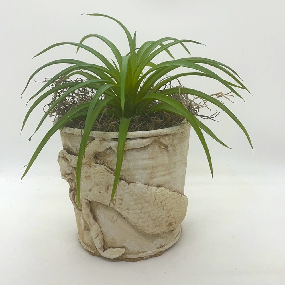 Mermaid potted faux plant